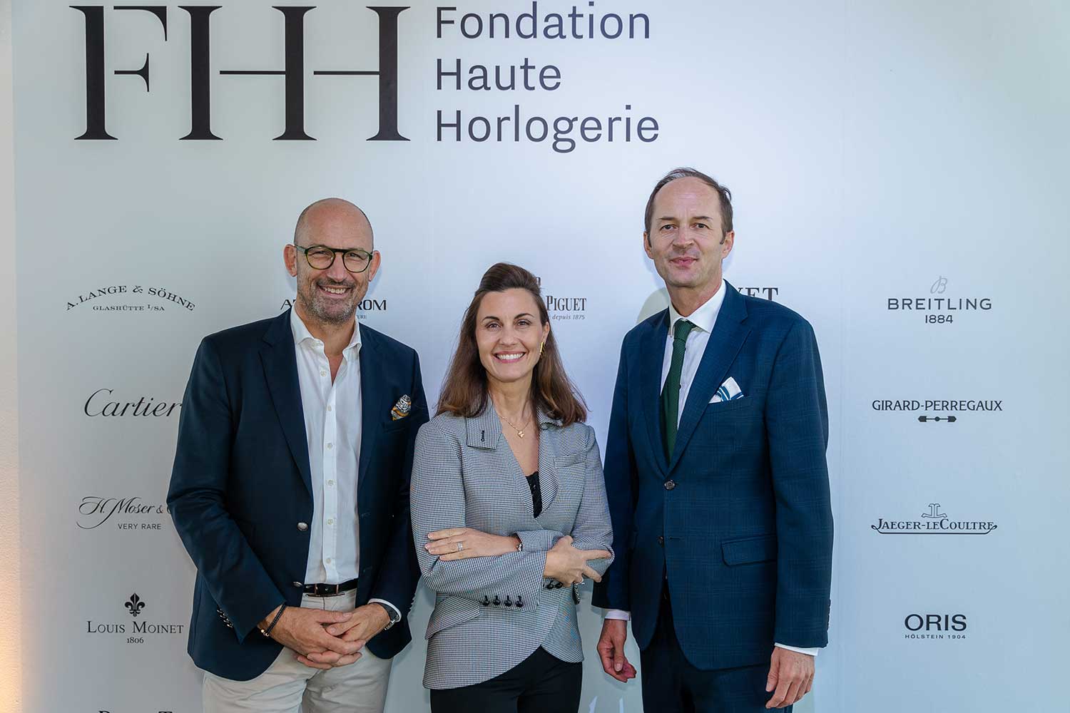 FHH Vice Presidents Pascal Ravessoud and Aurélie Streit; Ambassador Niculin Jaeger, Consul General of Switzerland (Image Credit: Alex Merillou)