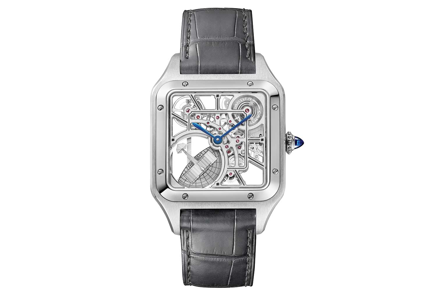 Santos-Dumont Skeleton Micro-Rotor in stainless steel