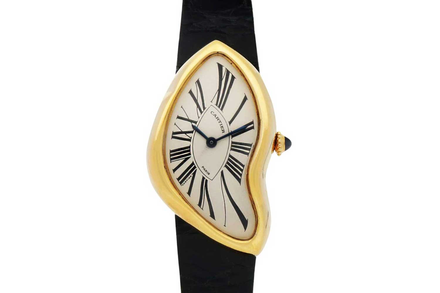 A Crash from the 400-piece 1991 limited edition that had 'Paris' on the dial instead of 'London' and only came in yellow gold. (Image: Sotheby's)