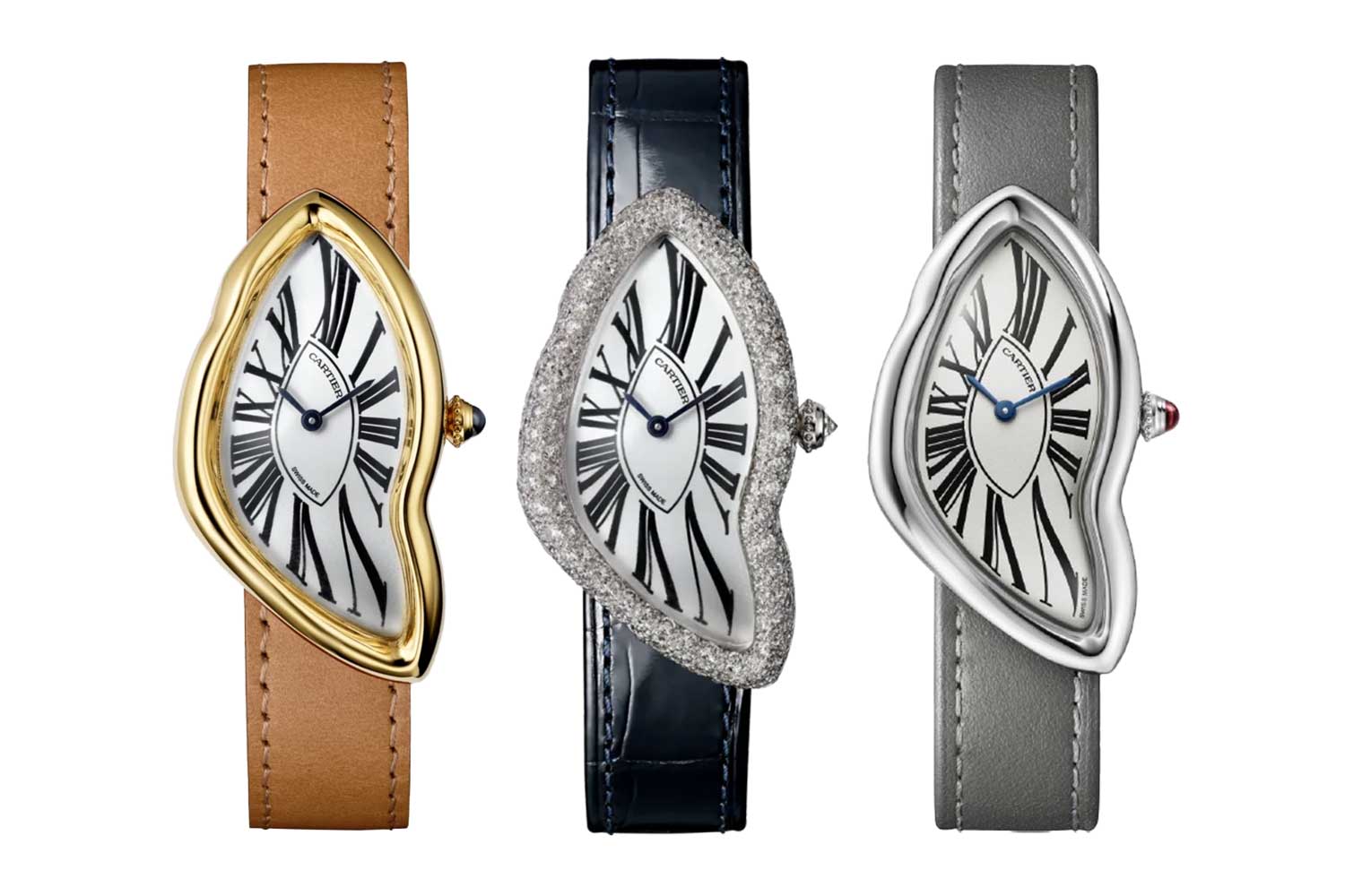 The New Bond Street exclusive in yellow gold (limited production), white gold set with diamonds (limited to 15 pieces and platinum (limited production)