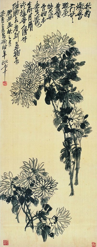 Chrysanthemum painted by Wu Changshuo (1844–1927), credit China Online Museum