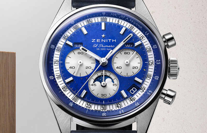 Zenith Dresses The Chronomaster Triple Calendar In Lapis Lazuli